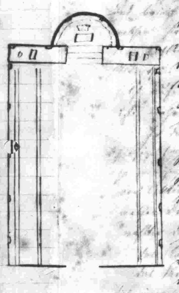 Grundriss des Tempels von 1855